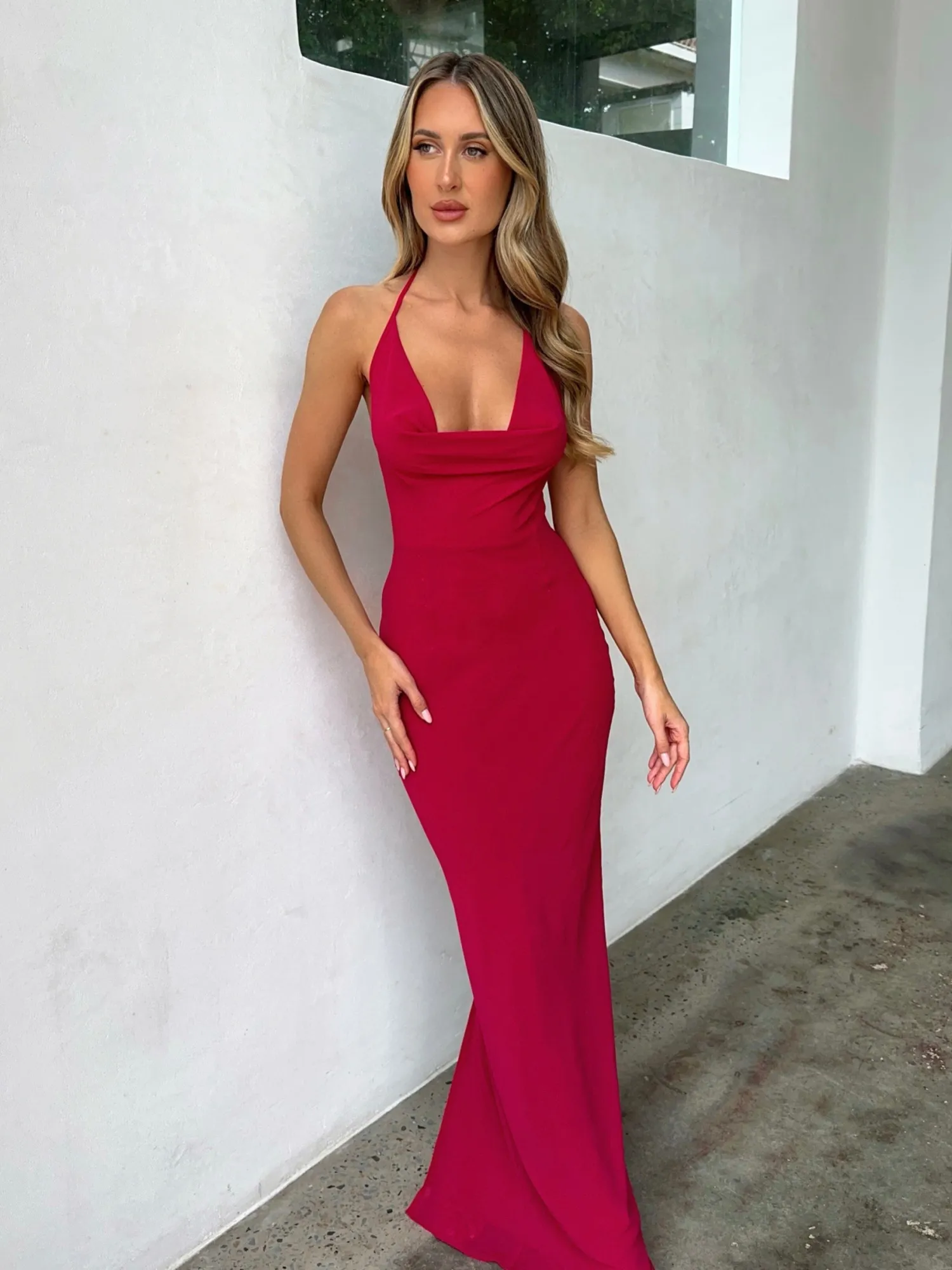 Dali Factory ABELLA MAXI DRESS RED Flash Sale