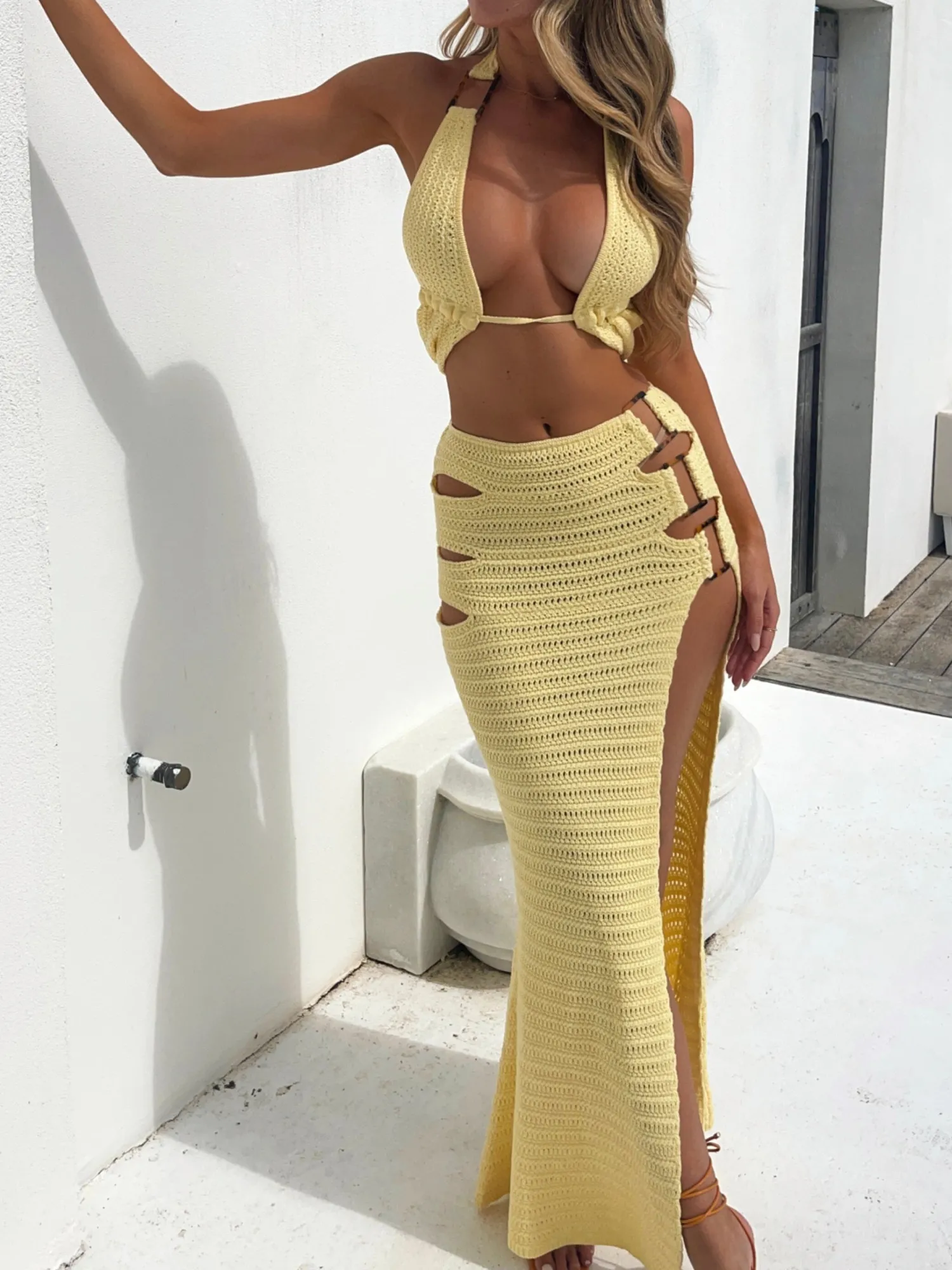 BOSDA CELESTE CROP TOP LEMON Hot