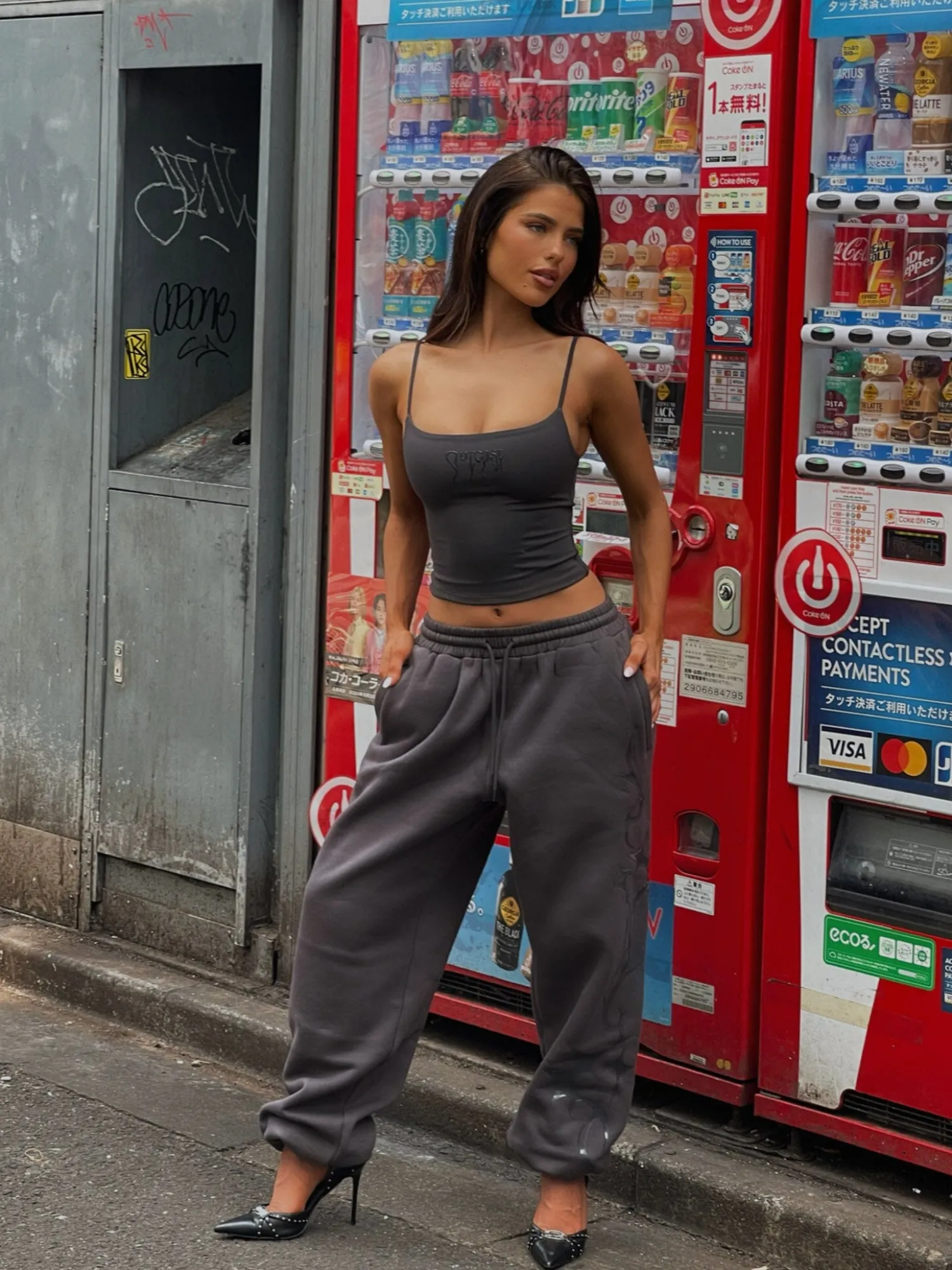 Dali Factory KARINA SWEATPANTS SLATE GREY PETROL Outlet