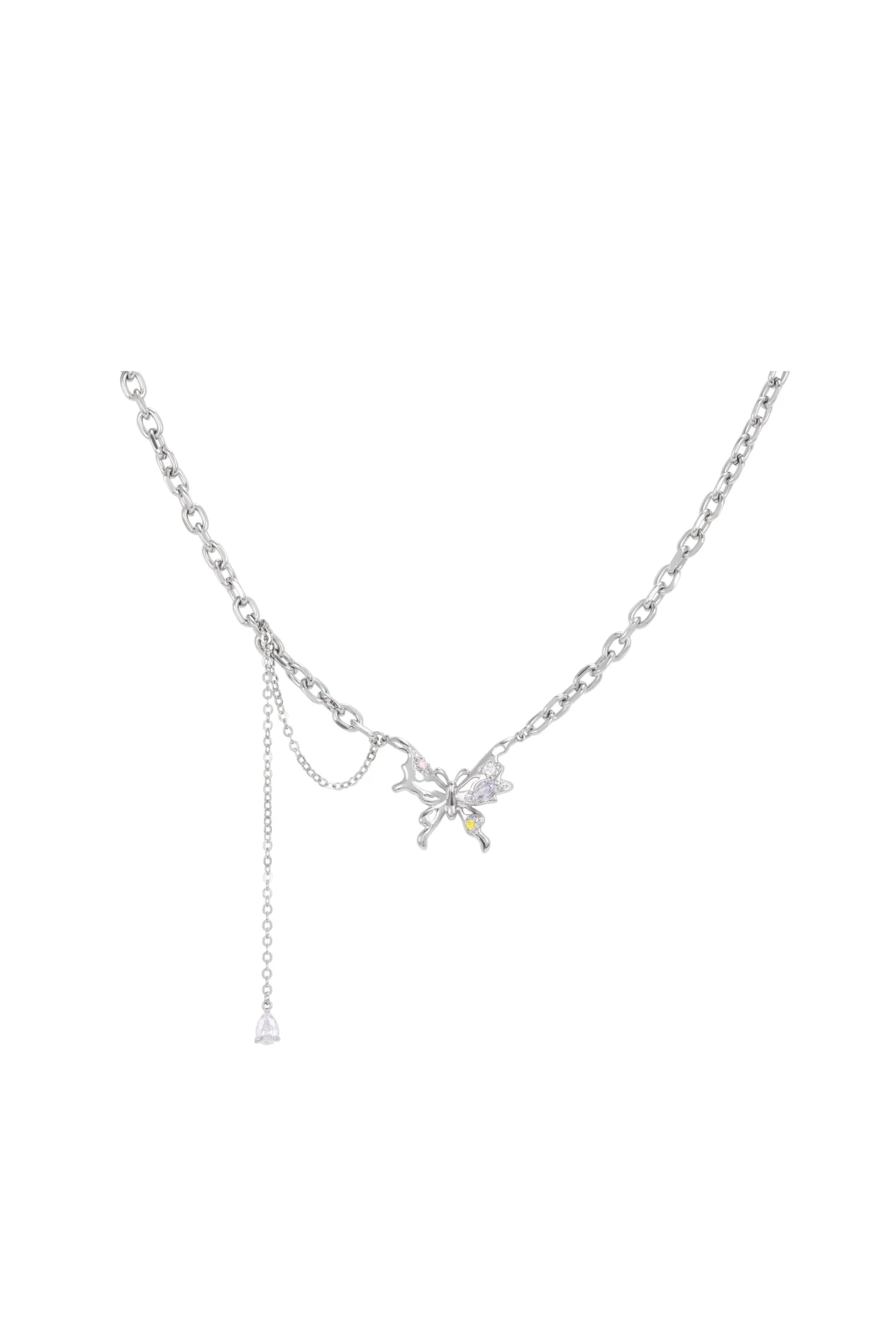 PIONEER XIANFENGSHIPIN MARIPOSA NECKLACE SILVER Best Sale