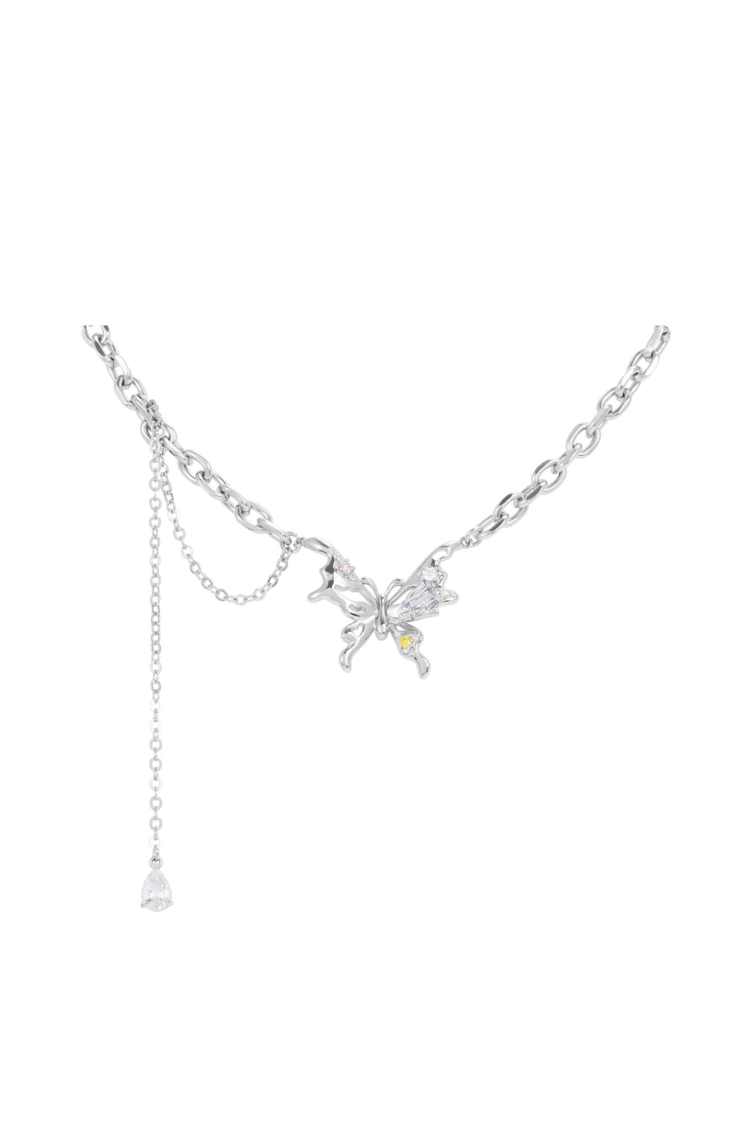 PIONEER XIANFENGSHIPIN MARIPOSA NECKLACE SILVER Best Sale