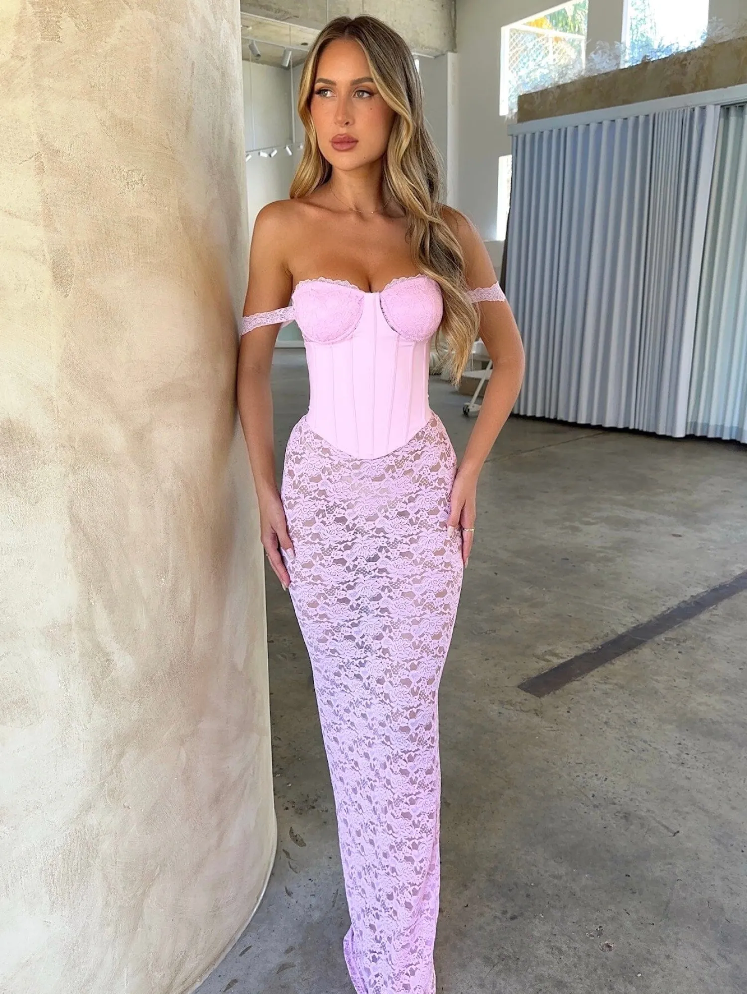 Dali Factory ZANA MAXI DRESS PINK Outlet